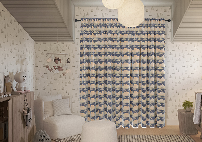 Cloudy Cosmos, Twinkle Grey - Made to Measure Curtains - Image 6